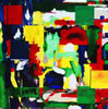 Abstract X, 36 x 36, acrylic on canvas